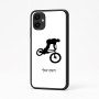 כיסוי בעיצוב אישי עם השם שלך לדגם - Samsung Galaxy A04 בעיצוב רוכב אופניים
