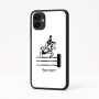 כיסוי בעיצוב אישי עם השם שלך לדגם - Samsung Galaxy A04 בעיצוב רוכב סוסים