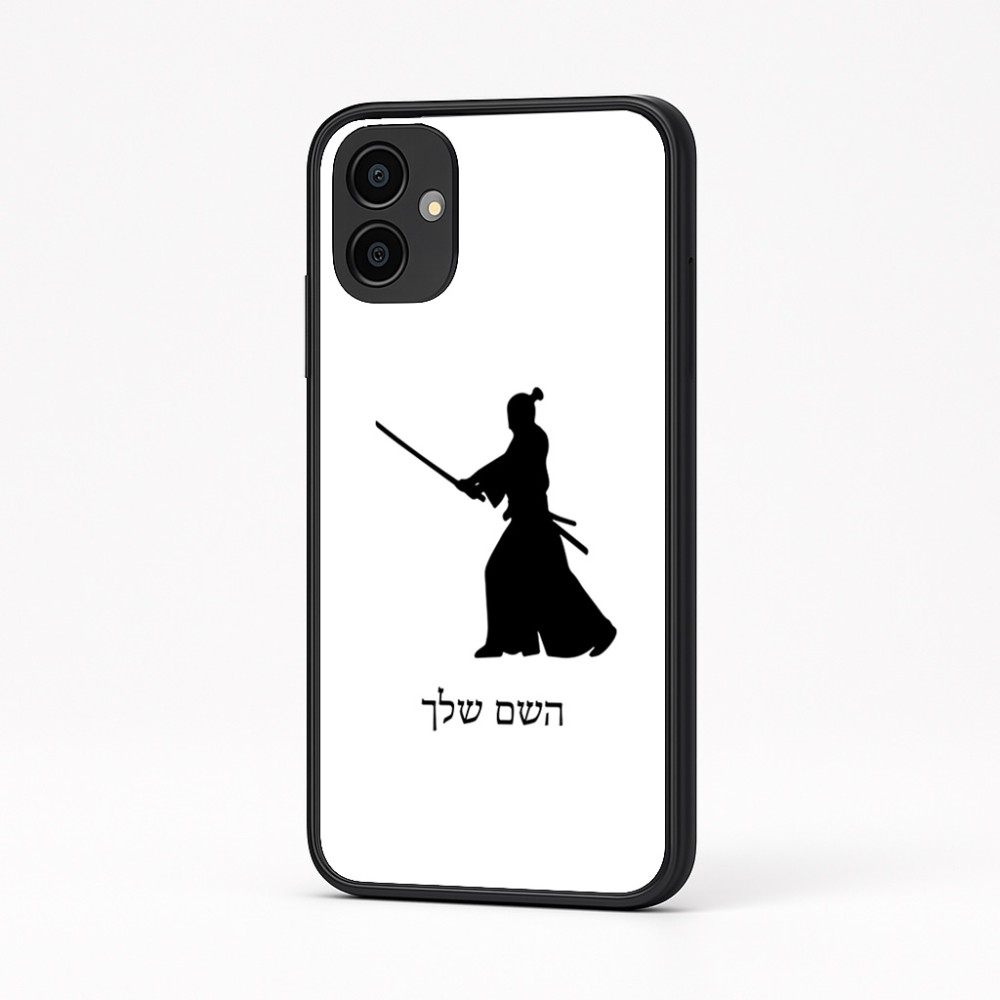 כיסוי בעיצוב אישי עם השם שלך לדגם - Samsung Galaxy A04 בעיצוב סמוראי