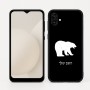 כיסוי בעיצוב אישי עם השם שלך לדגם - Samsung Galaxy A04 בעיצוב דוב