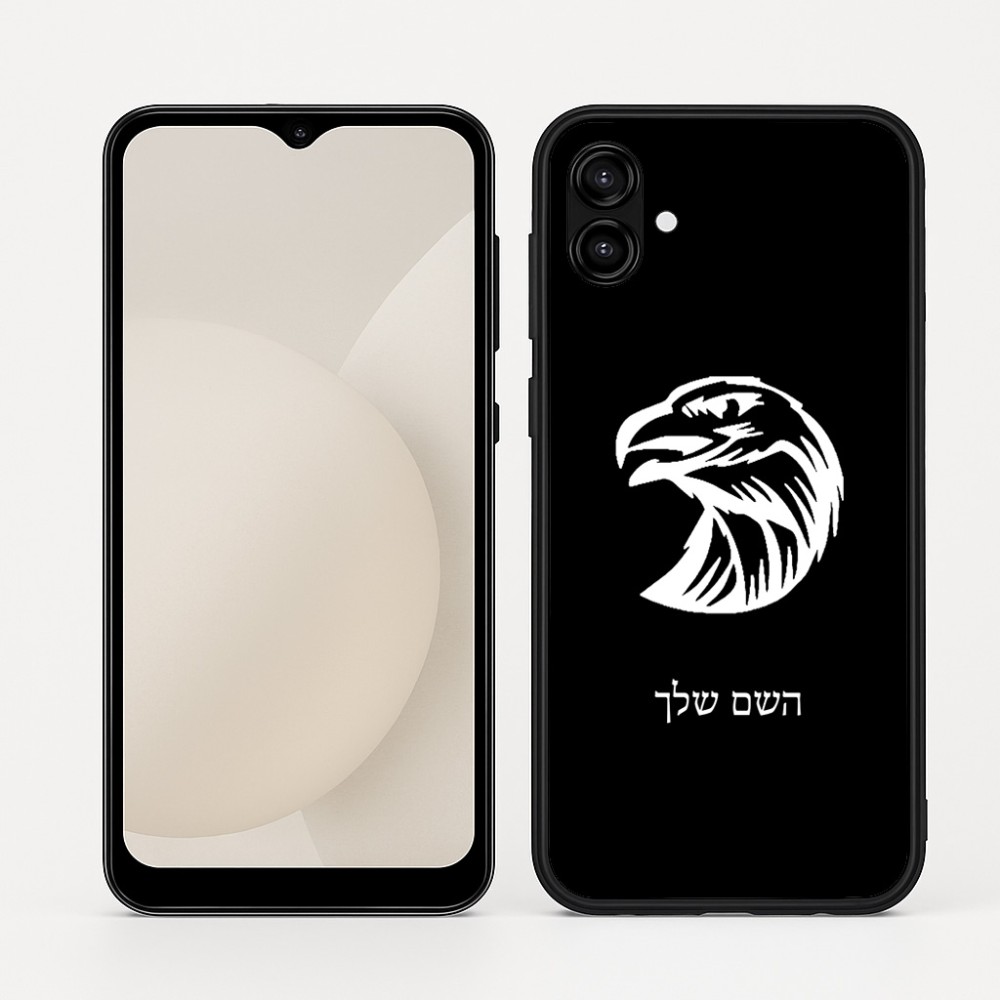 כיסוי בעיצוב אישי עם השם שלך לדגם - Samsung Galaxy A04 בעיצוב ראש נשר