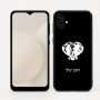 כיסוי בעיצוב אישי עם השם שלך לדגם - Samsung Galaxy A04 בעיצוב ראש פיל