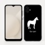 כיסוי בעיצוב אישי עם השם שלך לדגם - Samsung Galaxy A04 בעיצוב סוס