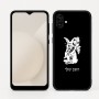 כיסוי בעיצוב אישי עם השם שלך לדגם - Samsung Galaxy A04 בעיצוב ארנב מחזיק גזר