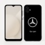 כיסוי בעיצוב אישי עם השם שלך לדגם - Samsung Galaxy A04 בעיצוב מרצדס-בנץ