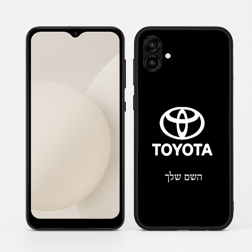 כיסוי בעיצוב אישי עם השם שלך לדגם - Samsung Galaxy A04 בעיצוב טויוטה