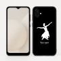 כיסוי בעיצוב אישי עם השם שלך לדגם - Samsung Galaxy A04 בעיצוב בלרינה