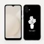 כיסוי בעיצוב אישי עם השם שלך לדגם - Samsung Galaxy A04 בעיצוב פרח