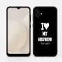 כיסוי בעיצוב אישי עם השם שלך לדגם - Samsung Galaxy A04 בעיצוב אוהב את החברה שלי
