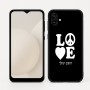 כיסוי בעיצוב אישי עם השם שלך לדגם - Samsung Galaxy A04 בעיצוב אהבה