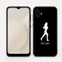 כיסוי בעיצוב אישי עם השם שלך לדגם - Samsung Galaxy A04 בעיצוב רץ רץ אישה