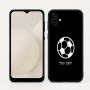 כיסוי בעיצוב אישי עם השם שלך לדגם - Samsung Galaxy A04 בעיצוב כדורגל כדור כדורגל