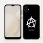 כיסוי בעיצוב אישי עם השם שלך לדגם - Samsung Galaxy A04 בעיצוב אנרכיה