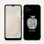 כיסוי בעיצוב אישי עם השם שלך לדגם - Samsung Galaxy A04 בעיצוב הדפס תפוח