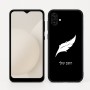 כיסוי בעיצוב אישי עם השם שלך לדגם - Samsung Galaxy A04 בעיצוב נוצת נוצה