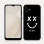 כיסוי בעיצוב אישי עם השם שלך לדגם - Samsung Galaxy A04 בעיצוב סמיילי