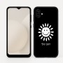 כיסוי בעיצוב אישי עם השם שלך לדגם - Samsung Galaxy A04 בעיצוב שמש