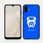 כיסוי בעיצוב אישי עם השם שלך לדגם - Samsung Galaxy A04 בעיצוב פרצוף בולדוג