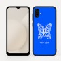 כיסוי בעיצוב אישי עם השם שלך לדגם - Samsung Galaxy A04 בעיצוב פרפר