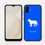 כיסוי בעיצוב אישי עם השם שלך לדגם - Samsung Galaxy A04 בעיצוב כלב