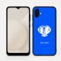 כיסוי בעיצוב אישי עם השם שלך לדגם - Samsung Galaxy A04 בעיצוב ראש פיל