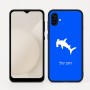 כיסוי בעיצוב אישי עם השם שלך לדגם - Samsung Galaxy A04 בעיצוב כריש ראש פטיש
