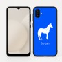 כיסוי בעיצוב אישי עם השם שלך לדגם - Samsung Galaxy A04 בעיצוב סוס