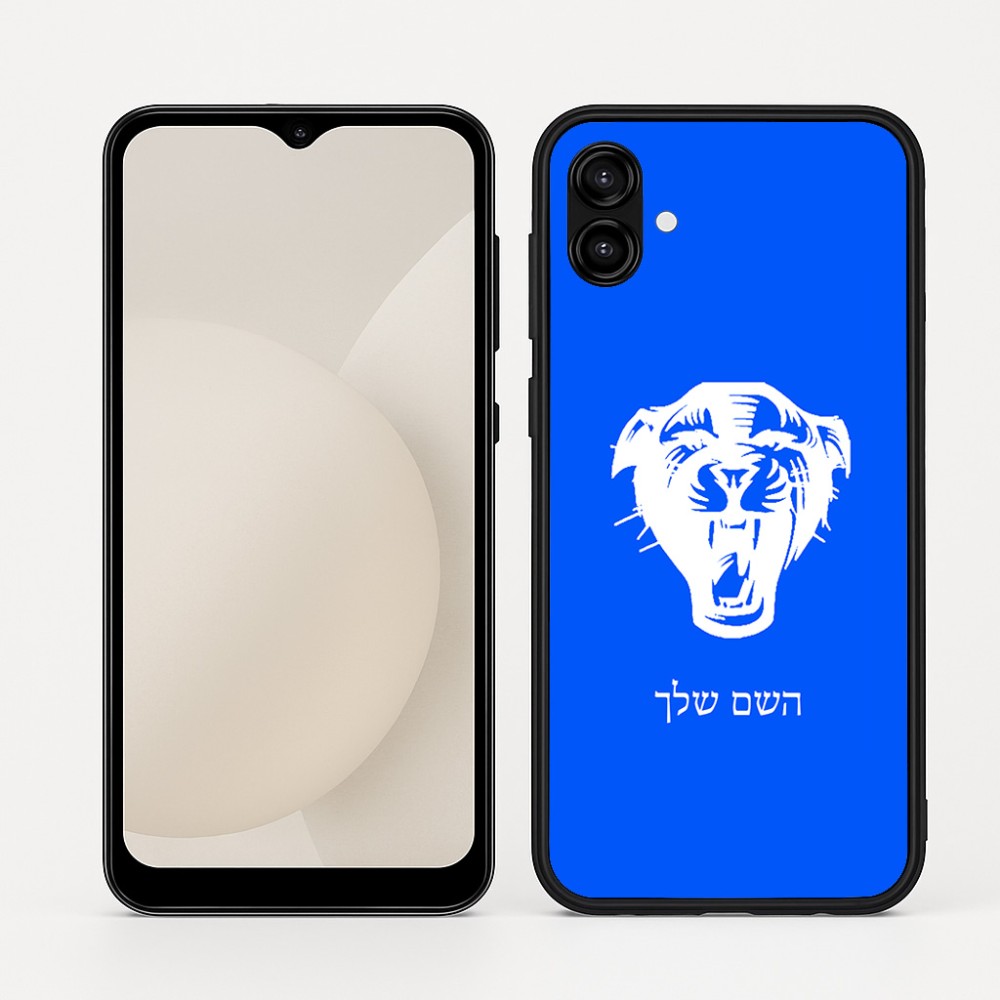 כיסוי בעיצוב אישי עם השם שלך לדגם - Samsung Galaxy A04 בעיצוב פני פנטרה