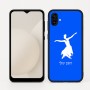 כיסוי בעיצוב אישי עם השם שלך לדגם - Samsung Galaxy A04 בעיצוב בלרינה