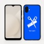 כיסוי בעיצוב אישי עם השם שלך לדגם - Samsung Galaxy A04 בעיצוב מעצב שיער