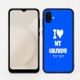 כיסוי בעיצוב אישי עם השם שלך לדגם - Samsung Galaxy A04 בעיצוב אוהב את החברה שלי