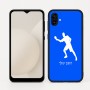 כיסוי בעיצוב אישי עם השם שלך לדגם - Samsung Galaxy A04 בעיצוב שחקן פינג פונג