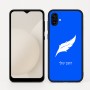 כיסוי בעיצוב אישי עם השם שלך לדגם - Samsung Galaxy A04 בעיצוב נוצת נוצה