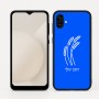 כיסוי בעיצוב אישי עם השם שלך לדגם - Samsung Galaxy A04 בעיצוב חיטה גלית זהב