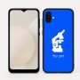 כיסוי בעיצוב אישי עם השם שלך לדגם - Samsung Galaxy A04 בעיצוב מיקרוסקופ