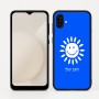 כיסוי בעיצוב אישי עם השם שלך לדגם - Samsung Galaxy A04 בעיצוב שמש