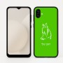 כיסוי בעיצוב אישי עם השם שלך לדגם - Samsung Galaxy A04 בעיצוב חתול