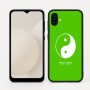 כיסוי בעיצוב אישי עם השם שלך לדגם - Samsung Galaxy A04 בעיצוב סמל יינג יאנג