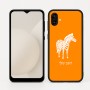 כיסוי בעיצוב אישי עם השם שלך לדגם - Samsung Galaxy A04 בעיצוב זברה