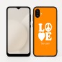 כיסוי בעיצוב אישי עם השם שלך לדגם - Samsung Galaxy A04 בעיצוב אהבה