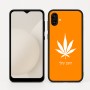 כיסוי בעיצוב אישי עם השם שלך לדגם - Samsung Galaxy A04 בעיצוב עלה מריחואנה - גראס