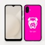 כיסוי בעיצוב אישי עם השם שלך לדגם - Samsung Galaxy A04 בעיצוב פרצוף בולדוג