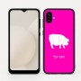 כיסוי בעיצוב אישי עם השם שלך לדגם - Samsung Galaxy A04 בעיצוב חזיר