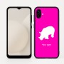 כיסוי בעיצוב אישי עם השם שלך לדגם - Samsung Galaxy A04 בעיצוב קרנף