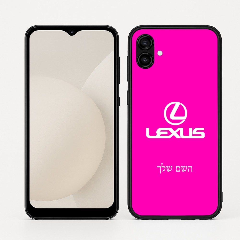 כיסוי בעיצוב אישי עם השם שלך לדגם - Samsung Galaxy A04 בעיצוב לקסוס