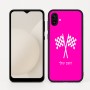 כיסוי בעיצוב אישי עם השם שלך לדגם - Samsung Galaxy A04 בעיצוב דגל המירוץ