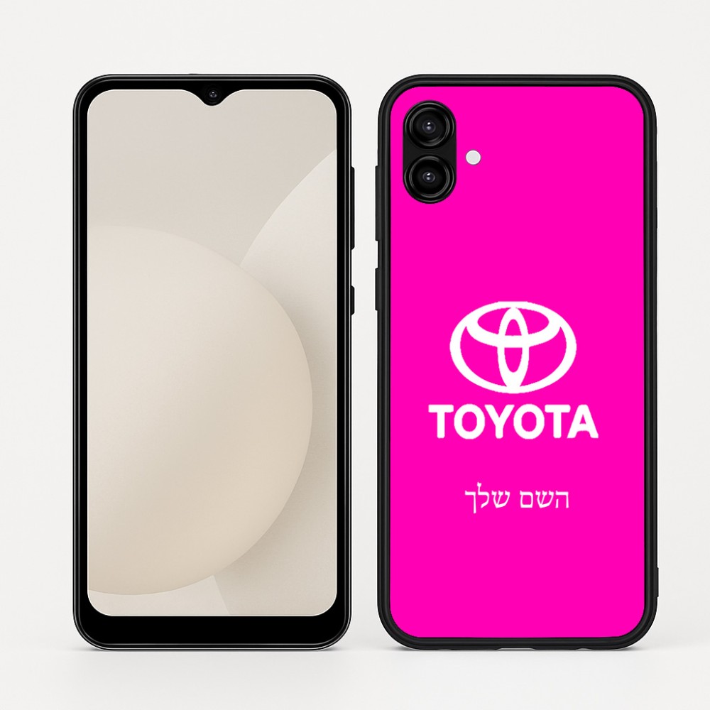 כיסוי בעיצוב אישי עם השם שלך לדגם - Samsung Galaxy A04 בעיצוב טויוטה