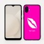 כיסוי בעיצוב אישי עם השם שלך לדגם - Samsung Galaxy A04 בעיצוב שפתיים - נשיקה