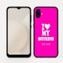 כיסוי בעיצוב אישי עם השם שלך לדגם - Samsung Galaxy A04 בעיצוב אוהבת את החבר שלי