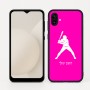 כיסוי בעיצוב אישי עם השם שלך לדגם - Samsung Galaxy A04 בעיצוב שחקן בייסבול